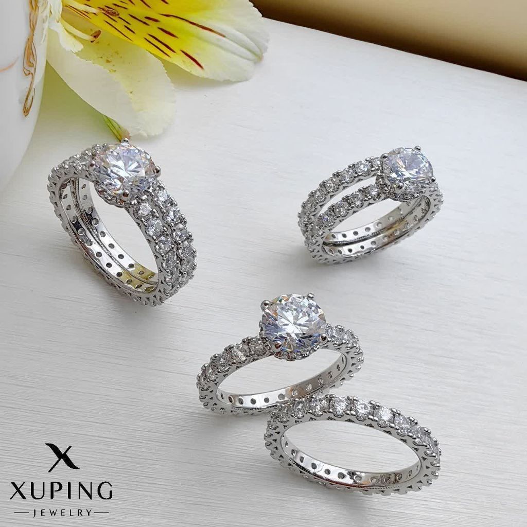 حلقه و پشت حلقه جواهری ژوپینگ کد 2373 - خرید آنلاین از گالری آداس